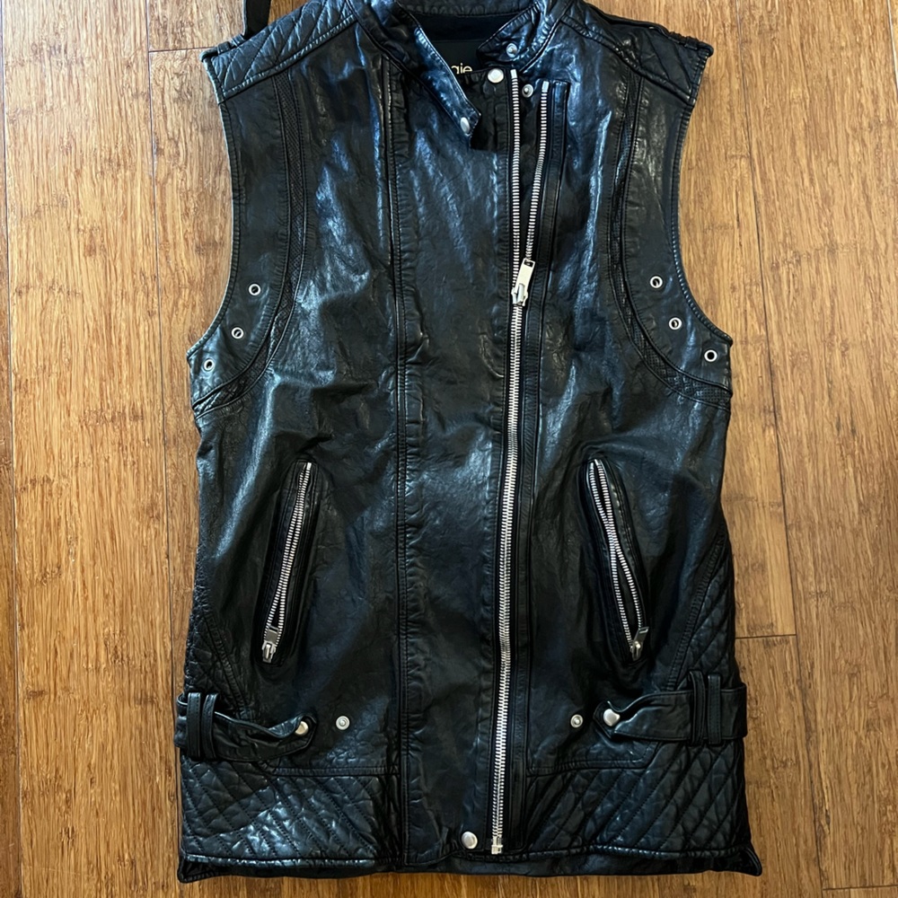 Maje Leather Vest